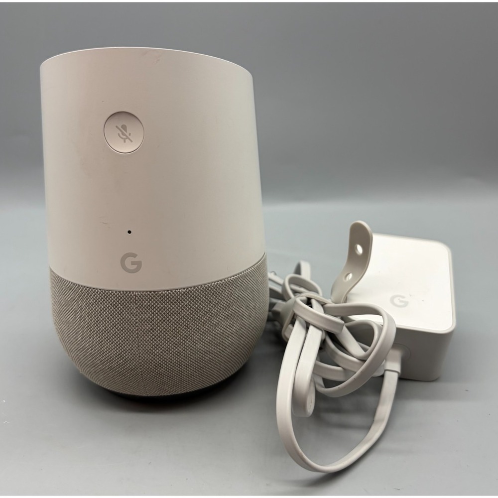 Google Home Smart Assistant Speaker  & Power Cord - Tested